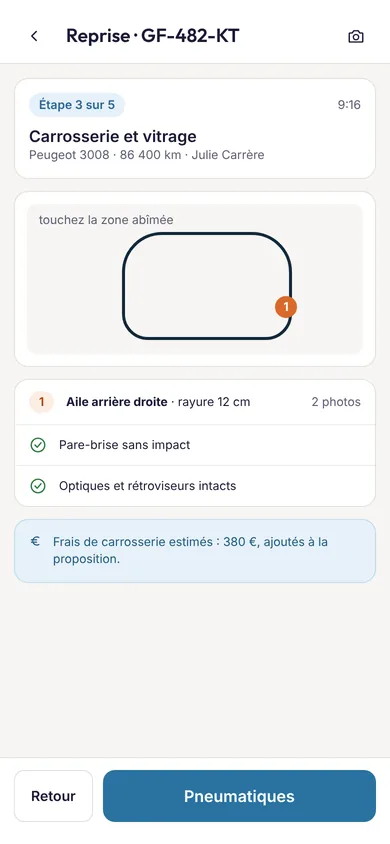 Écran mobile de Expert
