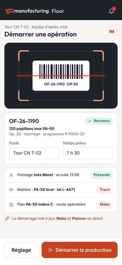 Écran mobile de Floor
