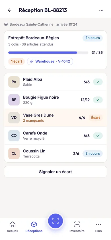 Écran mobile de Pocket